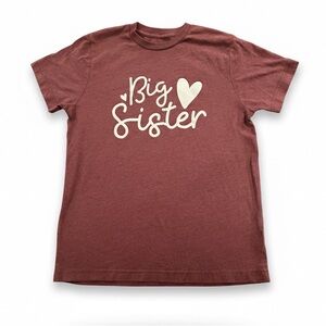 “Big Sister” Girls Graphic T-Shirt Size Large